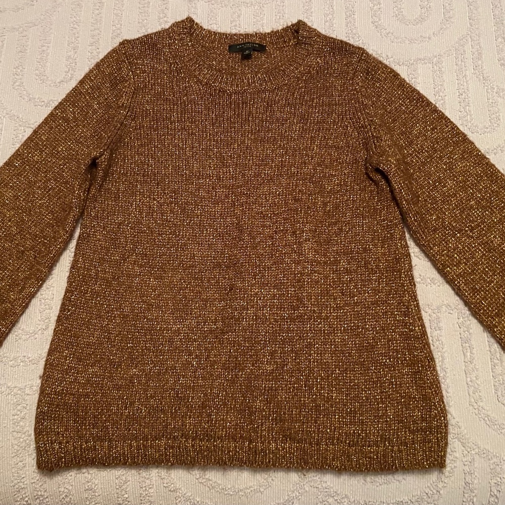 AT Brown Shimmer Sweater